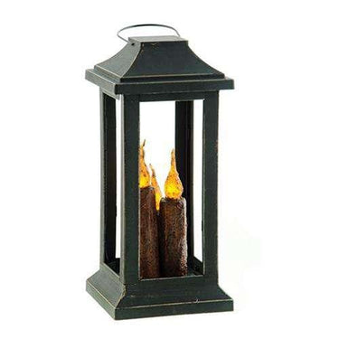 Burnt Mustard Three Taper Lantern, 10 inch - The Fox Decor